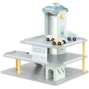 Costway Jeu De Garage En Bois Pour Enfant À 3 Niveaux Avec 7 Accessoir...Vendu parcostway