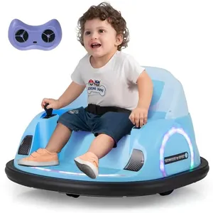 COSTWAY Costway 12v Auto Tamponneuse Electrique Pour Enfants, Connexio...