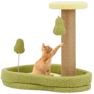 Comparateur de prix : Arbre à Chat 42cm COSTWAY, Lit pour Chat sur le Thème de l'avocat, Per...