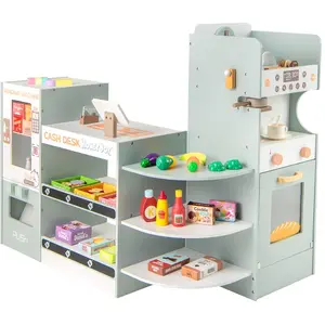 Costway Supermarché En Bois Pour Enfants, 30 Accessoires Avec Distribu...Vendu parcostway