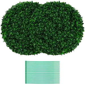 COSTWAY 2 Boules de Buis Artificielles 52 cm Résistantes aux UV, Plant...Vendu parcostway