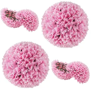 Comparateur de prix : COSTWAY 2 Boules de Buis Artificielles de 28 cm, avec des Fleurs à Sus...