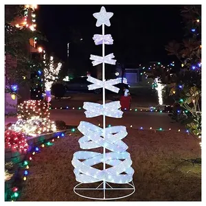 GOPLUS Sapin de Noël Lumineux 210CM Spirale pré-illuminé, Arbre Artifi... pas cher