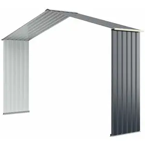 GOPLUS Kit Extension pour Abri de Jardin 330 x 255 x 210cm en Métal, G...