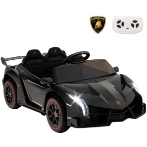 Comparateur de prix : COSTWAY Lamborghini Voiture Électrique 12V/7 Ah pour Enfants, Télécomm...