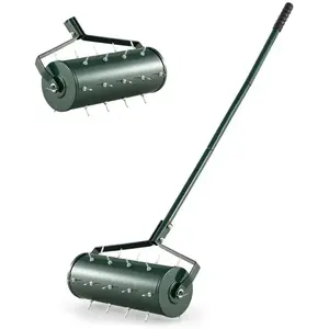 COSTWAY Scarificateur Manuel 45cm-Pointes de Dents-Poignée Amovible 13... pas cher
