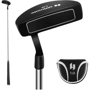 Comparateur de prix : Putter de Golf COSTWAY - Portable 35 Pouces - Lignes dAlignement - Coin de Pincement 3° - Inclinaison 72°