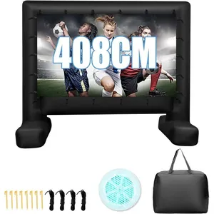 GOPLUS Écran de Projection Gonflable 408 cm Ecran de Cinéma Gonflable ...Vendu parcdiscount