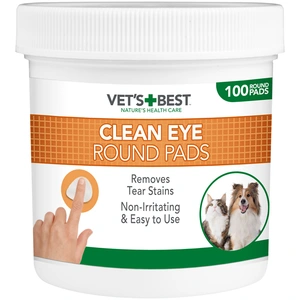 100 disques nettoyants pour les yeux Vet's Best® pour chien et chatVendu parzooplus