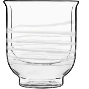 Luigi Bormioli Lot de 2 Tasses à thé en Verre double paroi, transparent, 23,5 cl