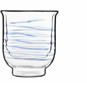 Luigi Bormioli Lot de 2 Tasses à café en Verre double paroi, transparent, 23,5 cl