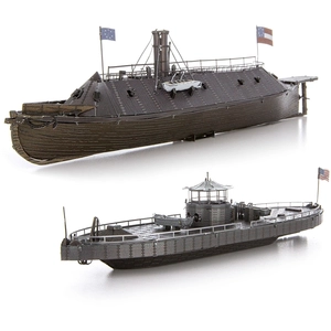 Metal Earth Fascinations Premium Series Monitor & Merrimack 3D Metal Model KitVendu par1001hobbies