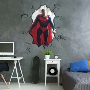 Comparateur de prix : Roommates - Sticker mural géant repositionnable Alex Ross Superman qui...