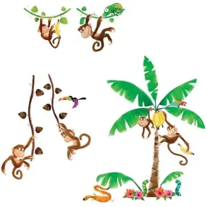Comparateur de prix : Roommates Roommates Stickers Muraux Repositionnables Enfant Singe