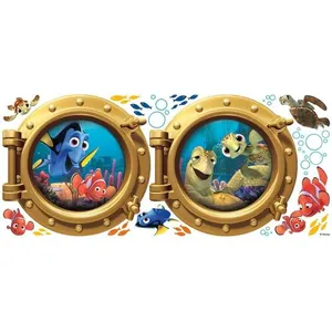 Comparateur de prix : Stickers géant Némo Hublot Disney - ROOM MATES - Sticker - Enfant - Bleu