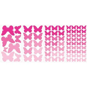 Comparateur de prix : THEDECOFACTORY PAPILLONS ROSES - Stickers repositionnables papillons roses