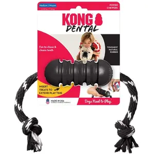 Comparateur de prix : Jouet Chien   KONG® Xtrem Dental Et Corde Noir   Taille M