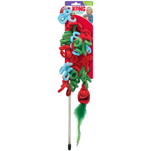 KONG Holiday Loops Canne à pêche pour chat pas cher