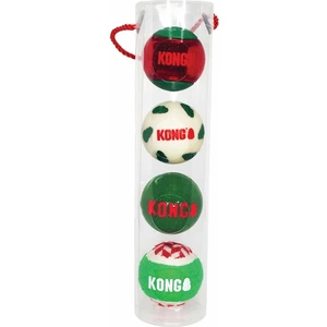 Balle pour chien Kong Company Holiday (x4) Multicolore 7x7x25 cm 74013567 pas cher