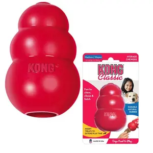 Comparateur de prix : Kong - Classic m, rouge - jouet à mâcher en caoutchouc naturel pour chien