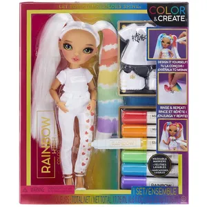Comparateur de prix : RAINBOW HIGH COLOUR & CREATE FASHION POUPÉE DIY - YEUX VERTS, COUETTES