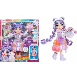 Comparateur de prix : MGA Entertainment Rainbow High Winter Wonderland Poupée mannequin 27cm - Violet
