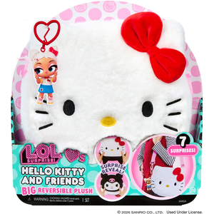 MGA Loves Hello Kitty & Friends BIG Reversible Plush Asst (30.48 cm) pas cher