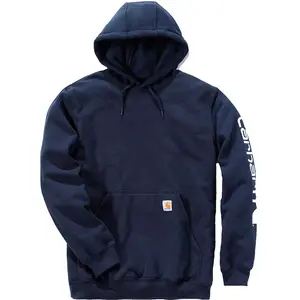 Comparateur de prix : Sweat-shirt à capuche - Midweight Sleeve - Carhartt - Navy - Taille M