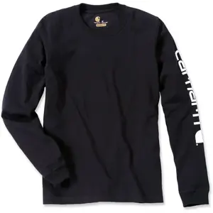 Comparateur de prix : T-shirt manches longues Logo manche noir S Carhartt S1EK231BLKS