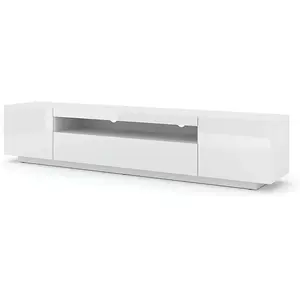 Meuble TV bas universel Aura 200 cm à suspendre ou à poser sideboeard ... pas cher