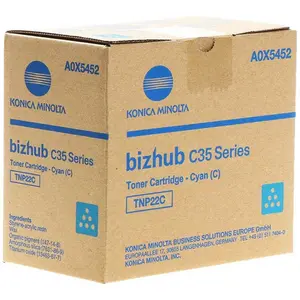 Comparateur de prix : Konica Minolta A0X5452 Cartouche de Toner compatible avec Imprimante C35 Cyan
