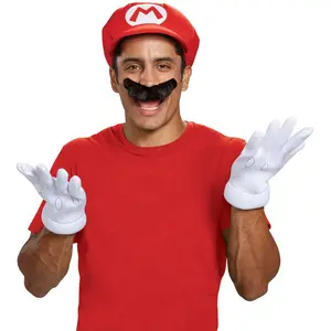 Comparateur de prix : Accessoire déguisement vendu seul - Set accessoires Mario Adulte