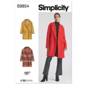 Patron Simplicity 9854 - Manteau doublé pour American Sewing Guild(......