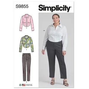 Patron Simplicity 9855 - Haut et pantalon pour dames et femmes(...) -