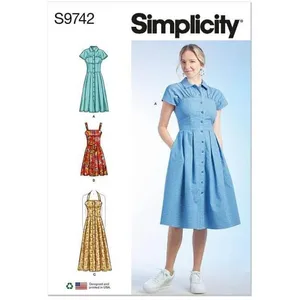 Patron Simplicity 9742 - Robe du 32 au 48 FR(...) -