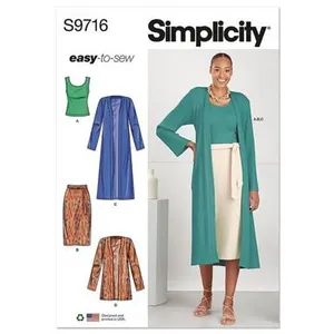 GENERIQUE Patron Simplicity 9716 - Haut en tricot du 32 au 48 FR(...) - pas cher