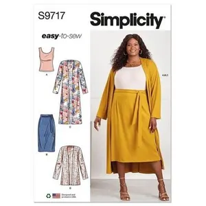 GENERIQUE Patron Simplicity 9717 - Haut en tricot du 48 au 66 FR(...) -