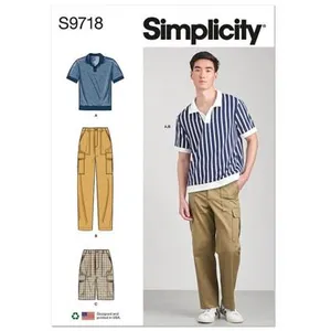 GENERIQUE Patron Simplicity 9718 - Haut en tricot du 32 au 54 FR(...) -