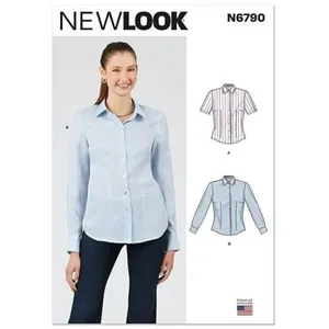 Patron New Look 6790 - Chemisier A Deux Longueurs de Manche pour Jeune...