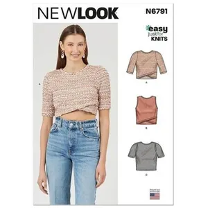 Patron New Look 6791 - Hauts en Tricot pour Jeunes Femmes(...) - pas cher