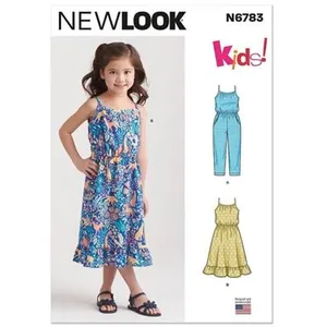 Patron New Look 6783 - Combinaison et Robe D'Eté pour Enfants(...) -