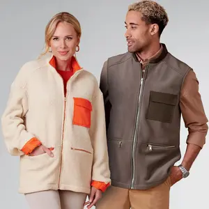 Patron New Look 6713 - Veste zippée Unisex avec ou sans manches du XS au XL(...) -