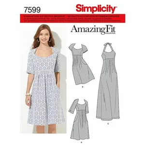 Simplicity Pattern 1800 Patrons Robes Taille 38-40-42-44-46