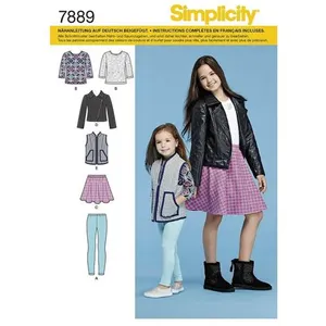 GENERIQUE Patron Simplicity 8027 Ensemble fille et fillette(...) - pas cher