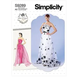 Patron Simplicity 9289 - Robe bustier avec jupe détachable et ceinture... pas cher