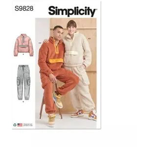 GENERIQUE Patron Simplicity 9828 - Sweat-shirt et pantalon unisexes(...) -