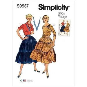 GENERIQUE Patron Simplicity 9537 - Chemisier et Jupe pour jeunes filles(...) -