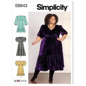 GENERIQUE Simplicity SS9643W2 Robe grande taille W2 (20W-22W-24W-26W-28W) pas cher