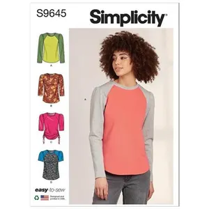 GENERIQUE Patron Simplicity 9645 - Haut en tricot du 36 au 56 (FR)(...) - pas cher