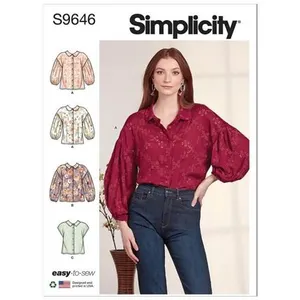 GENERIQUE Patron Simplicity 9646 - Chemise boutonnée du 36 au 54 (FR) S9646.K5(...) -